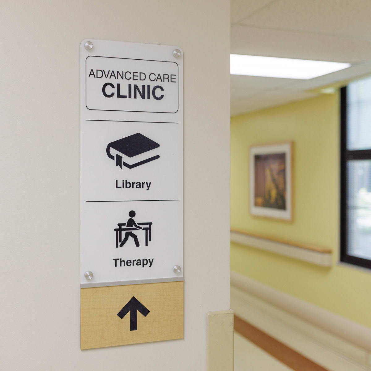 CLC Directional Sign with Text and Icons